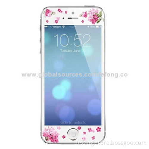 3D Emboss Mobile Phone Screen Protector, Gypsophila Stories, High-quality Tempered Glass/9H Hardness